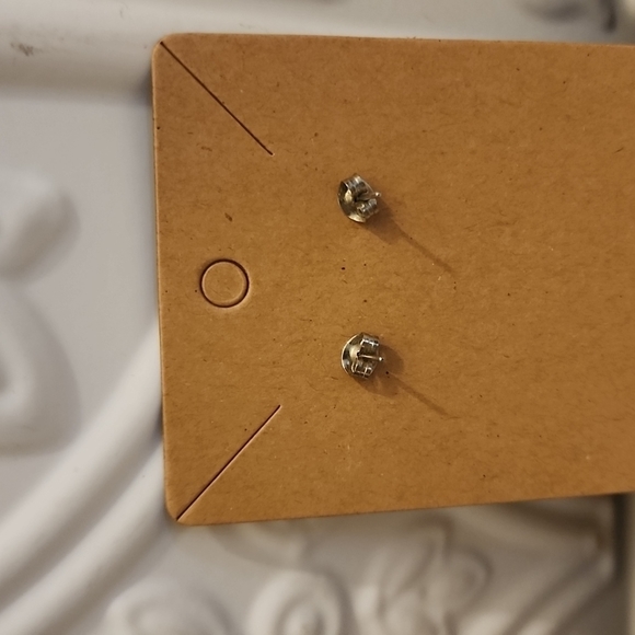 3 for $15 - Silvertone rolled Earrings - Picture 4 of 4